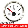 Датчик топлива 125 ~ 300 мм 0-190 Ом 240-33 Ом Подходит для 52 мм Указатель уровня топлива с красной подсветкой Датчик уровня топлива Датчик уровня масляного бака Отправитель
