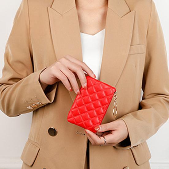 Женский кошелек портативный мини искусственная кожа гладкий молния брелок держатель для карт однотонный тонкий кошелек монетница взрослая сексуальная одежда MIT