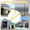 2-in-1 Manual Standing Seam Tool Sheet Metal Bender 90°&180° Double Fold Mechanical Lock Jaw Width 6 Inches Suitable for Panel