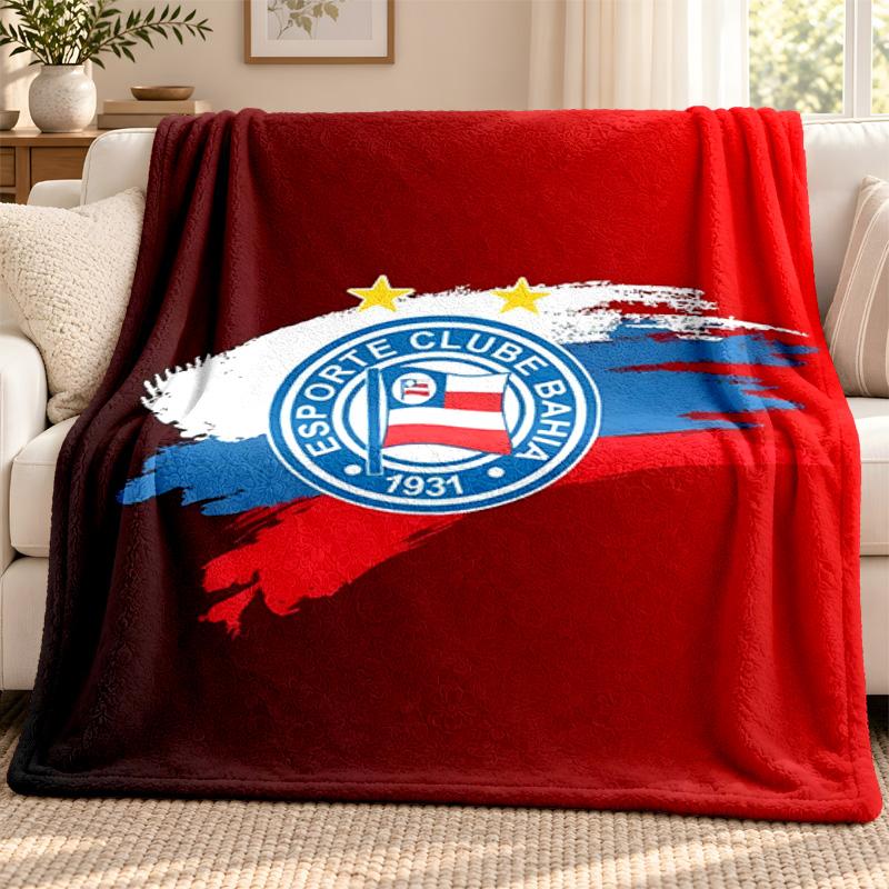 Esporte Clube Bahia blanket Flannel Blanket Soft Cozy Plush Throw for Sofa Bed Lightweight Home Decoration Outdoor camping