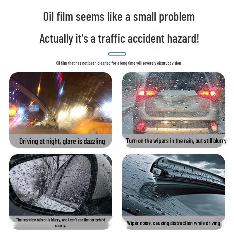 Мощный очиститель масляной пленки с лобового стекла и водоотталкивающая пенка