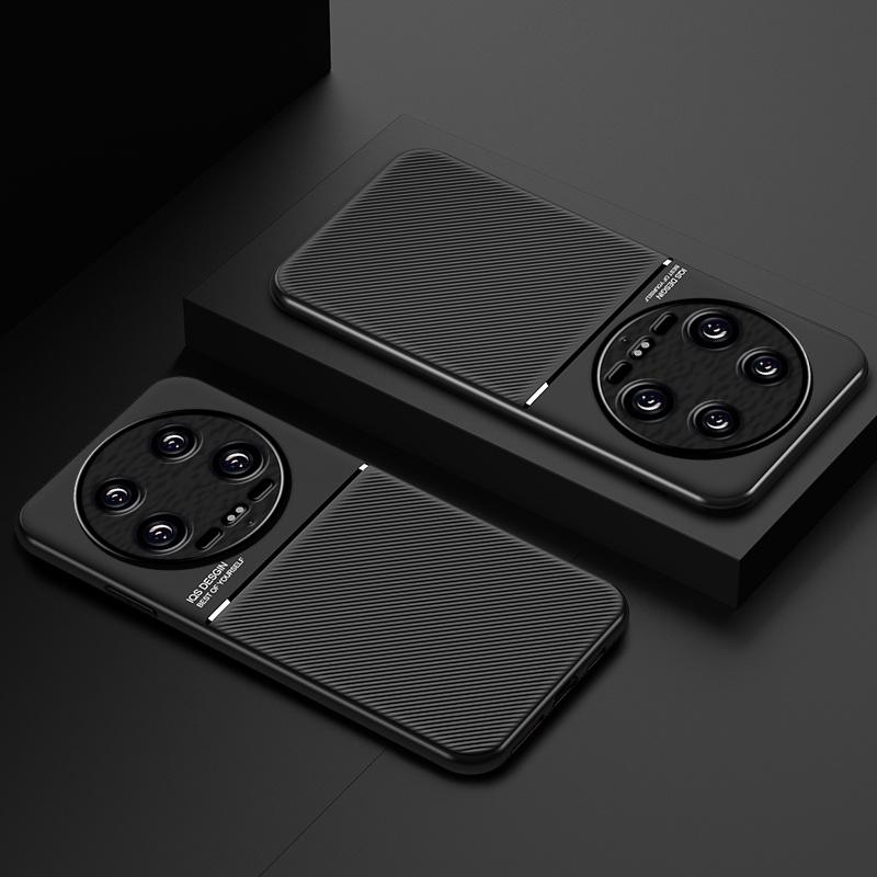 Для Xiaomi 14 Ultra 5G чехол автомобильный магнитный держатель кожаный задний чехол для Xiomi Mi 14 Xiaomi14 Ultra 14Ultra силиконовый защитный чехол