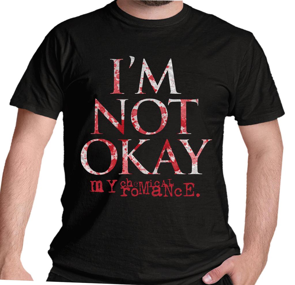 Футболка My Chemical Romance Not Okay Черная Поп-панк Официальная Новая