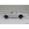 Aoshima Bunka Kyozai (AOSHIMA) 1/24 Scale Rakupla Snap Car Series KPGC10 Skyline HT 2000GT-R 1970 Silver Pre-Colored Plastic Model Kit 01-SI