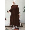 Benay Floor Detail Hijab Dress 1102- Black