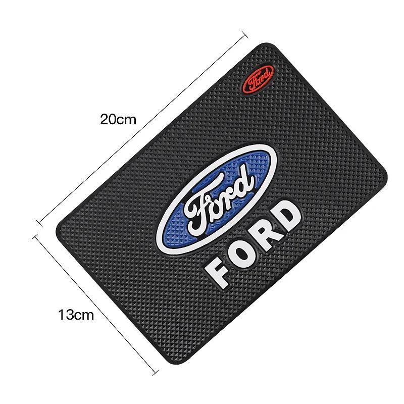 Car Sticker 2026 New 2025 Hot Car Dashboard Non-slip Mat Phone Key Storage Pad Car Accessories For Ford ST Line Focus Mustang Fi