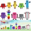 Мягкие игрушки Numberblocks, набор из 10 шт., обучающие мягкие кубики-цифры, мультяшные фигурки, мягкие игрушки для детей, изучения математики и подарков