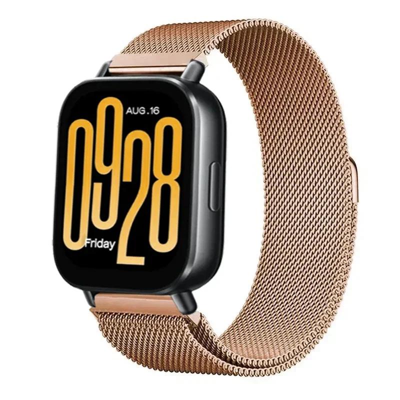22-миллиметровый миланский ремешок для Redmi Watch 5 Active/Redmi Watch 5 Lite Металлический браслет для Huawei Watch GT5 4/Pro 46мм Ремешок Correa