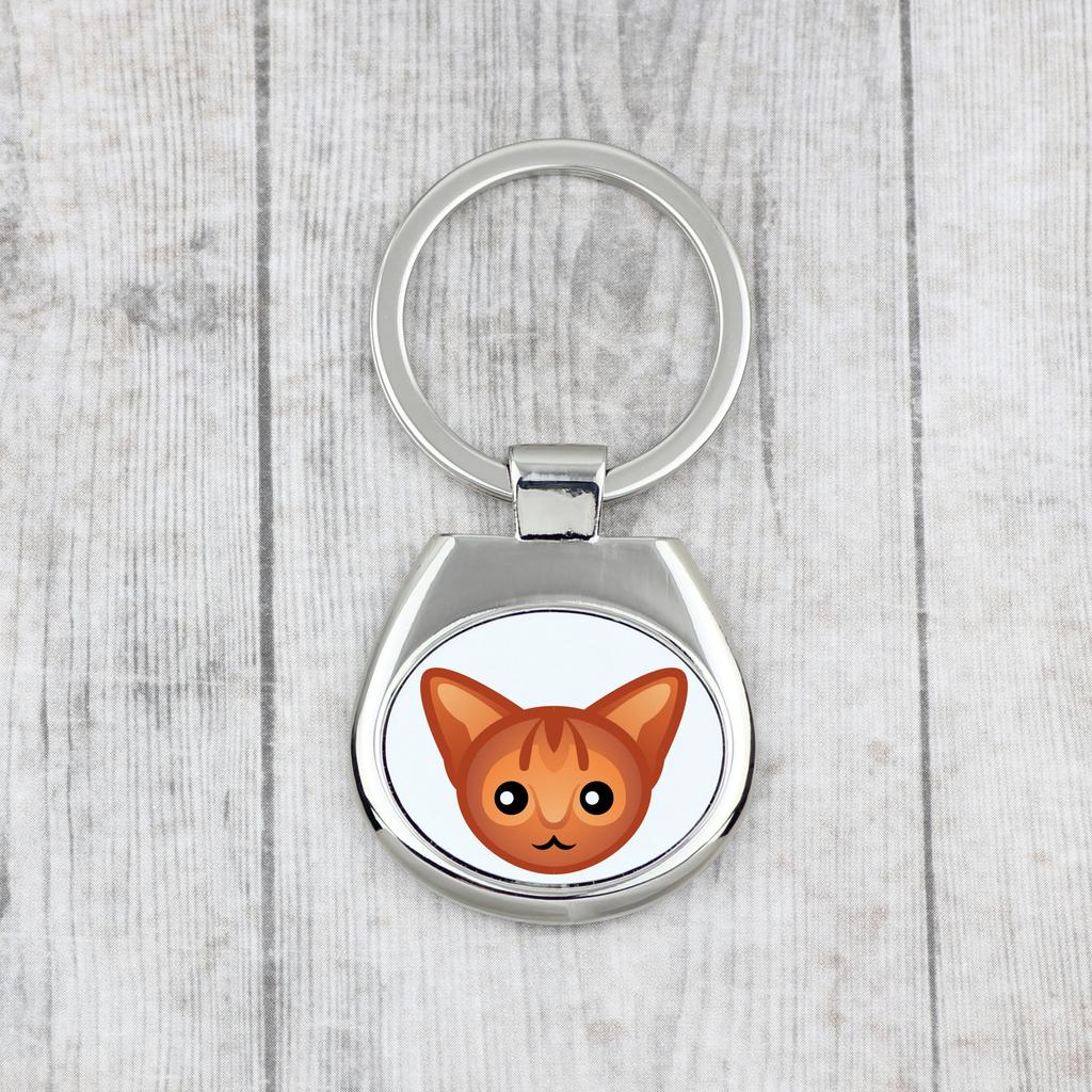 Abyssinian - Keychain Keychain for Keys by Art-Dog Brand