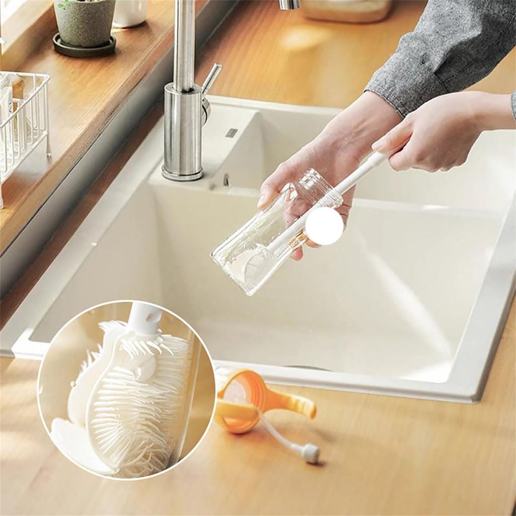 Щетка для чашки с длинной ручкой Силиконовая щетка для чистки бутылок Чашка с водой Очиститель бутылок с водой Щетка для бутылок с водой Щетки для чистки Щетки для чистки