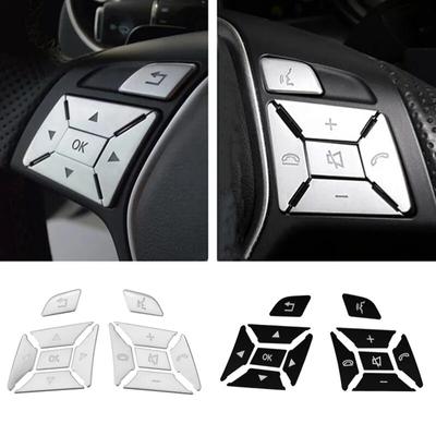Наклейка на накладку на кнопку рулевого колеса, подходит для Mercedes Benz ABCE ML GL CLA GLA GLK SL SLK Class W176 W246 W212 W204