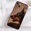 Doberman Dog Phone Case For iPhone 16 15 14 13 12 11 Pro Max Mini X XR XS Max 7 8 Plus Back Cover