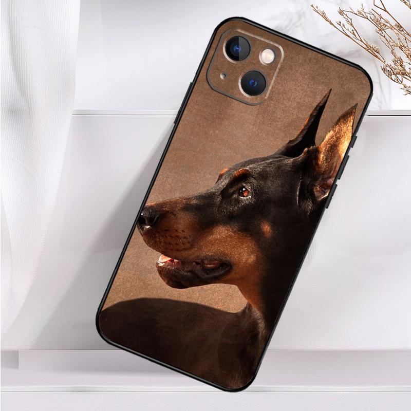Doberman Dog Phone Case For iPhone 16 15 14 13 12 11 Pro Max Mini X XR XS Max 7 8 Plus Back Cover