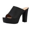 Fashion Super High Heel Platform Cool Drag Summer New Round Toe Open Toe Non-slip Temperament Block Heel Sandals