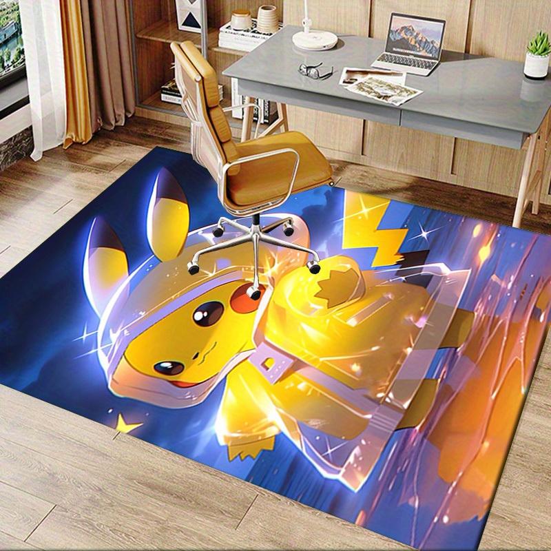 Office Carpet Pikachu Sofa Rug Chair Mat Protection Blanket