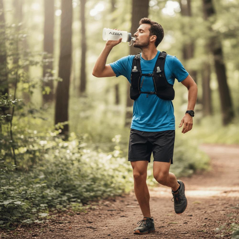 Lightweight Folding Sport Water Bottle 250/500ml Running Water Cup Soft Water Bag Outdoors