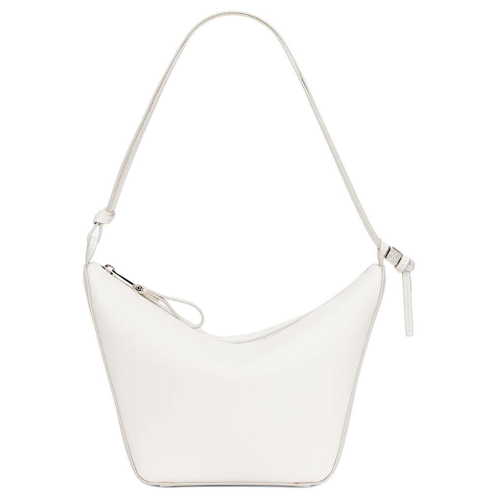 Loewe Hammock Hobo Mini Soft White Women Shoulder_bags A538G13X01-9567