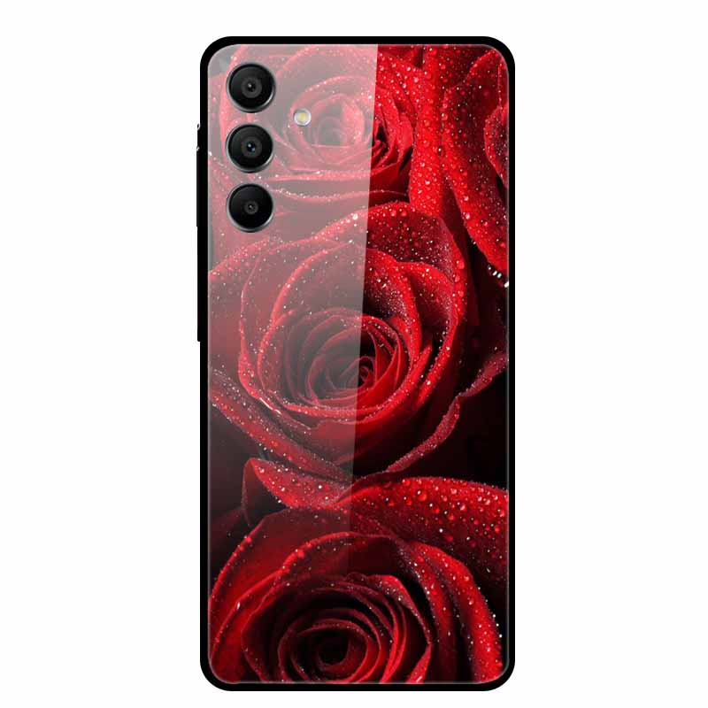 Закаленное Стекло Чехол для Samsung Galaxy A16 5G Задняя Крышка Жесткий Чехол для SamsungA16 Чехол для Телефона Fundas Крутой Защитный Милый Бампер
