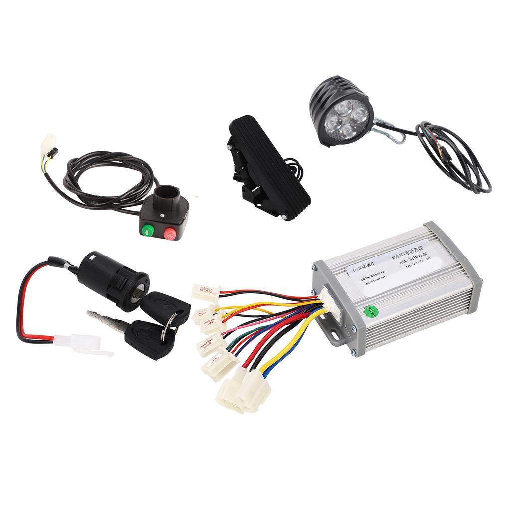 36V 1000W Brushed Controller and Foot Throttle Pedal Assembly Electric Bicycle Tricycle Scooter Speed Control