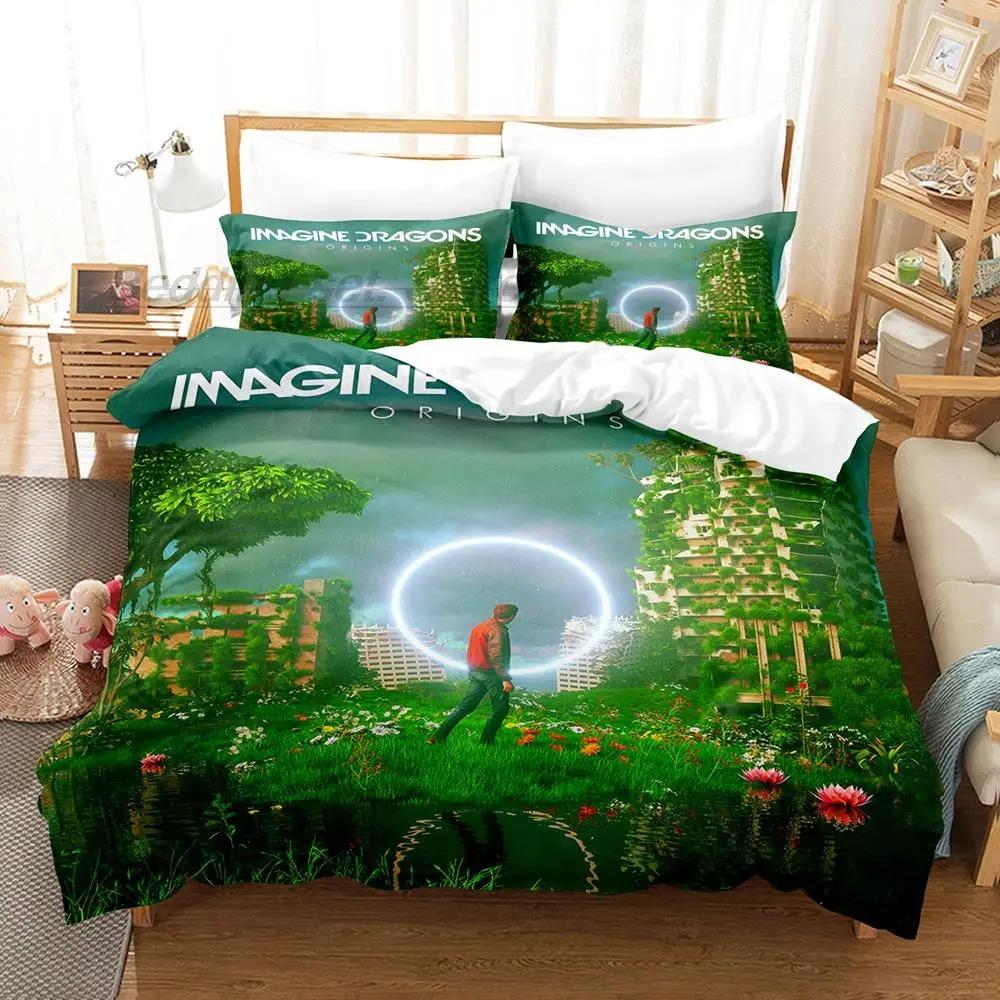 Imagine Dragons Bedding Set Single Twin Full Queen King Size Bed Set Aldult Kid Bedroom Duvetcover Sets 3D Print Bed Sheet Set