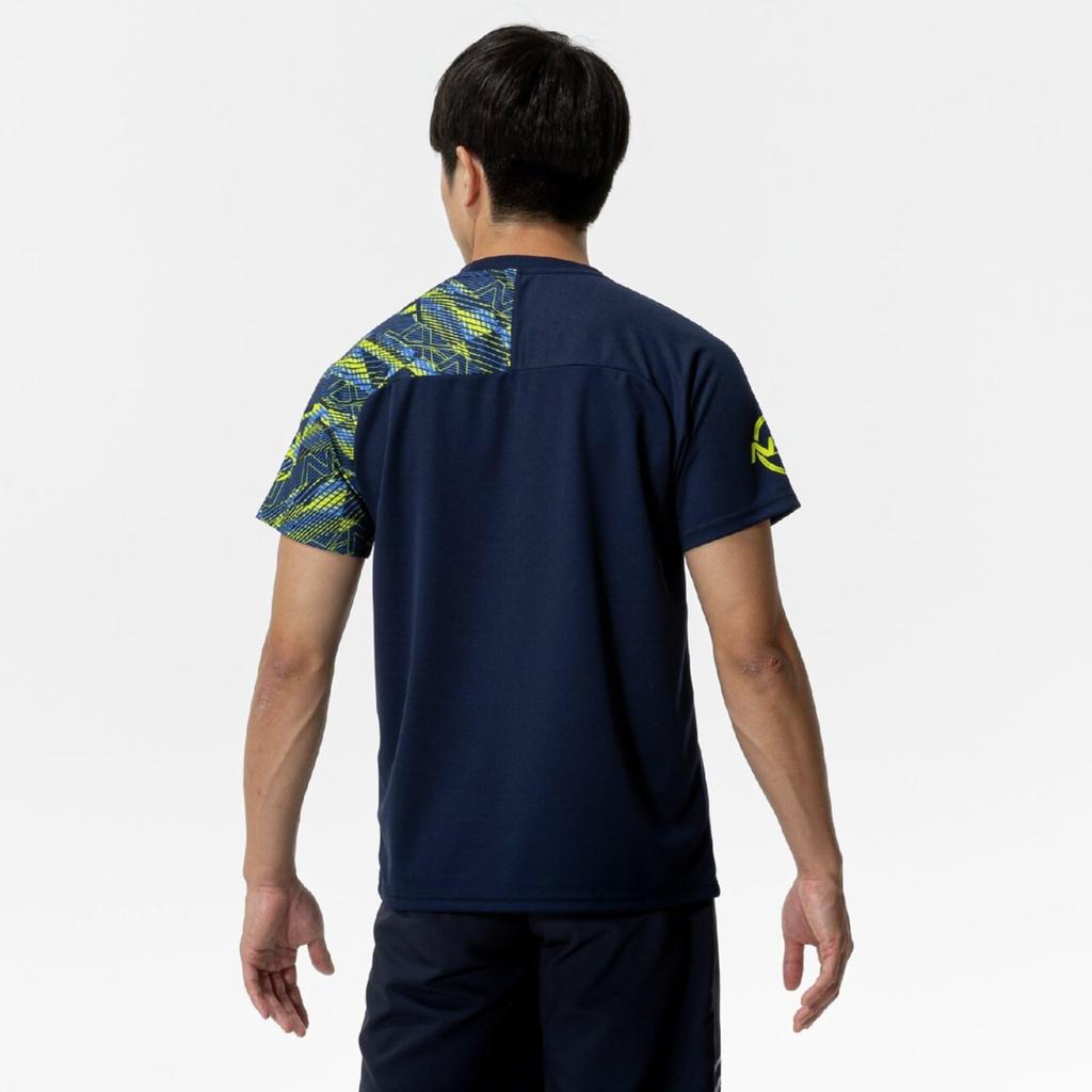 Training Wear Sweat Absorbent Quick Drying Antibacterial and Deodorizing 32JAC210 Dress Navy [Mizuno] T-Shirt