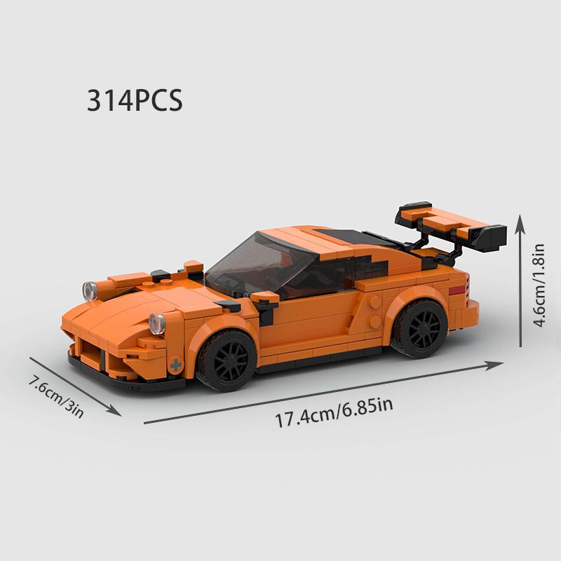 Moc Speed Race Cars City Rally Sports Racing Vehicle F1 Model Building Blocks Garage Bricks Supercar Christmas Gift  Kids Toy