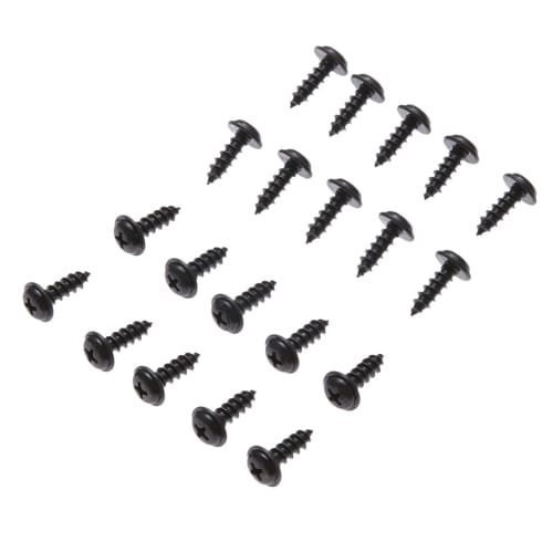 Tapping Screws, M5 X 15.8mm, 50 Pieces, 5mm Diameter, Universal Type, Cross Recessed, Repair Parts, Black