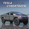 РУМ1:Масштаб 24 Tesla Cybertruck Сплав Пикап Модель автомобиля Световой и звуковой эффект литая машина Игрушки для мальчиков детские игрушки подарок на день рождения автомобильные игрушки детские игрушки машина