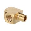 Solid Tee Brass Pipe Fitting 1000 PSI 18in NPt Male Thread AntiCorrosion for Automobile