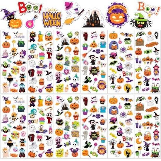 Halloween stickers 240 pieces 3D decoration reward