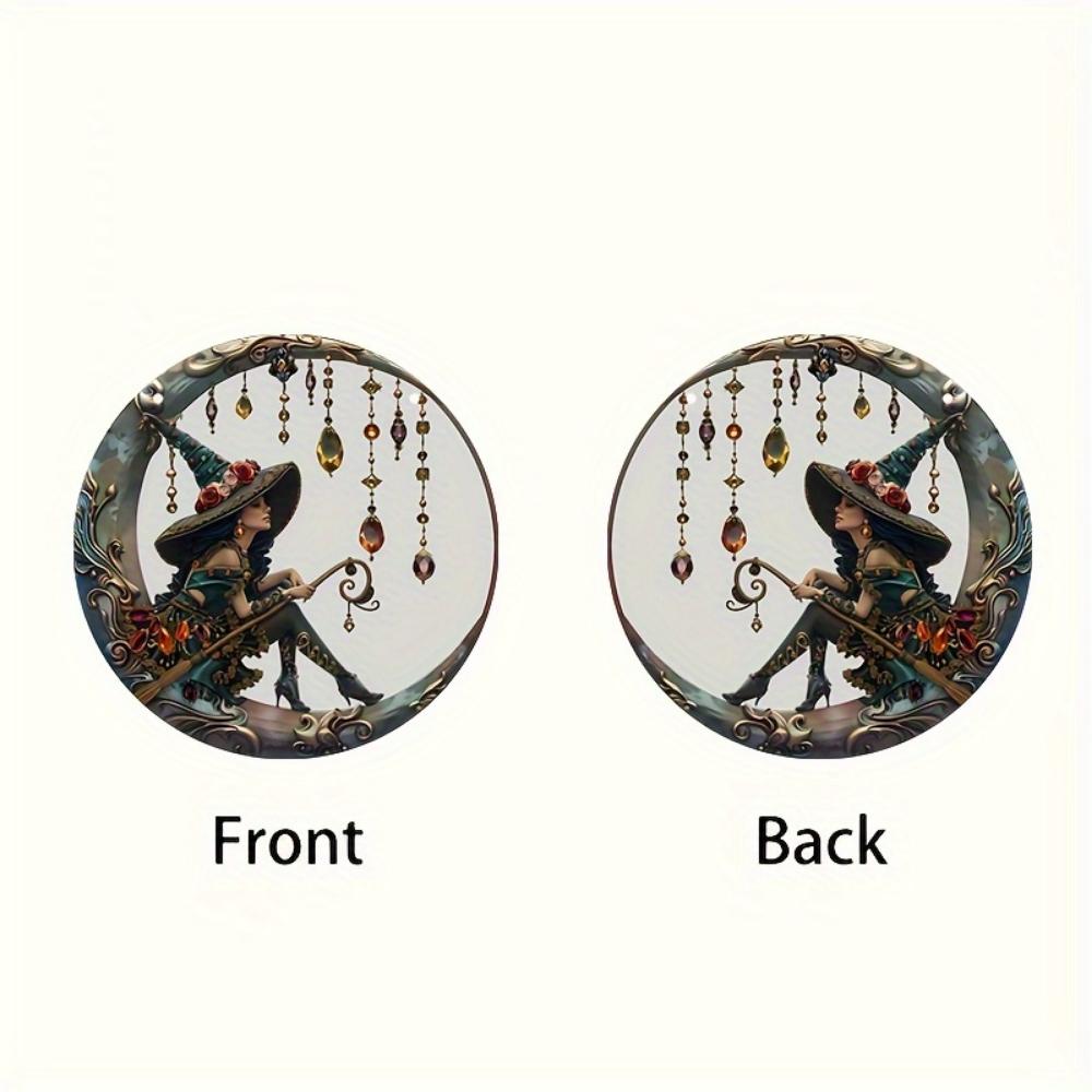 Хрустальный кулон для лунной ведьмы, акриловая настенная подвеска для праздничного домашнего декора, солнечных часов, декора для вечеринки на Хэллоуин, дня рождения, благодарности, новых подарков для дома