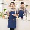 Водонепроницаемый фартук для мужчин и женщин, регулируемая длина, завязывающийся на талии, многокарманный фартук для кухни, гриля, ресторана, бара, кафе, салона красоты, маникюрной студии, униформа