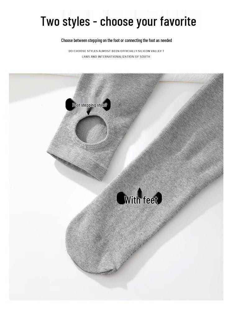 Женские леггинсы цвета овсянки с флисовой подкладкой: Теплые и стройнящие колготки осенне-зимнего уличного стиля для 2025 года