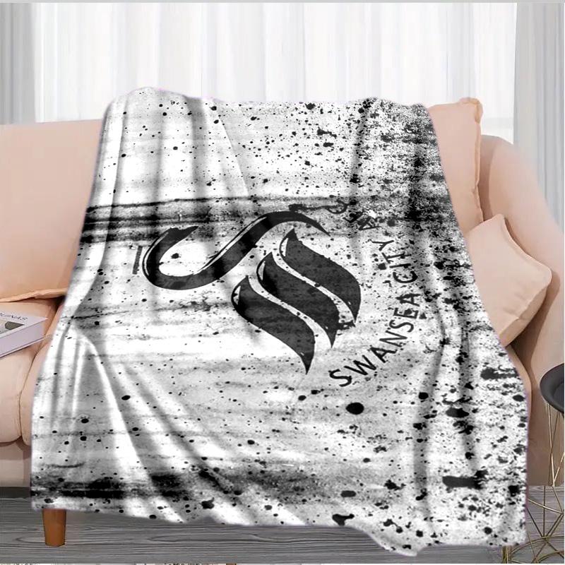Football Club Emblem Printed Throws Blanket Soft Flannel Blankets for Couch Bed Gifts for Men Women Picnic blanket Christmas gifts