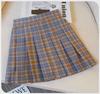 Комплект из двух предметов: юбка в клетку с длинными рукавами для девочек JK — стиль колледжа