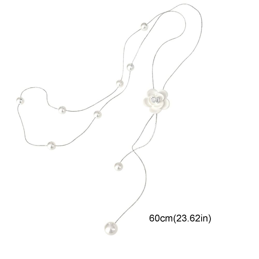 Flower Pearl Choker Charm Tassel Collarbone Chain Personalized Butterfly Necklace Girls