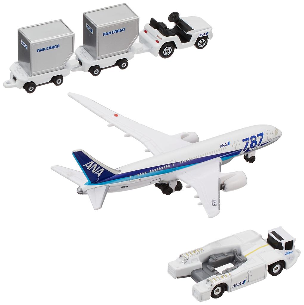 TAKARA TOMY Gift 787 Airport Set Mini Car Car Toy Male 3 Years Old and Over Toy Safety Standards Passed ST Mark Certification TOMICA "Tomica ANA"