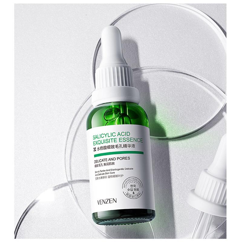 Салициловая кислота, сужающая поры эссенция, восстанавливающая, увлажняющая, нежный уход, сужающая поры, вода, светящийся косметический лосьон