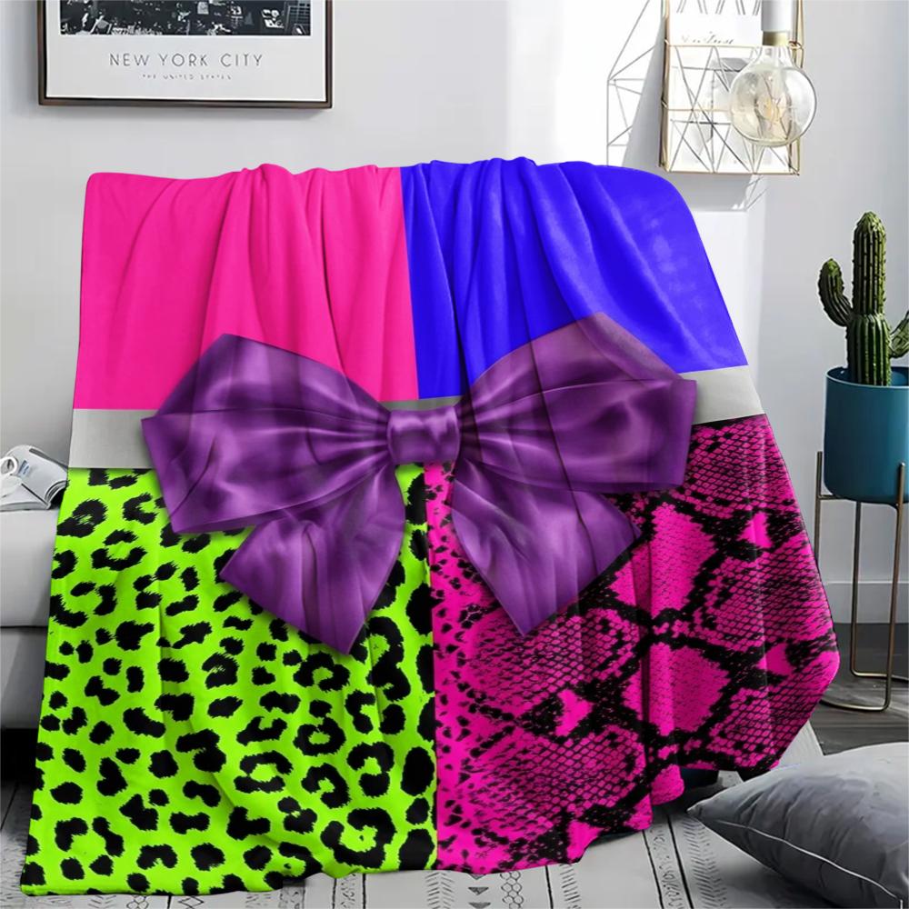 1Pc Butterfly Print Flannel Blanket, High quality Comfortable for All Seasons, Home Decor, Warmth and Comfort, Perfect for Christmas Gifts W111