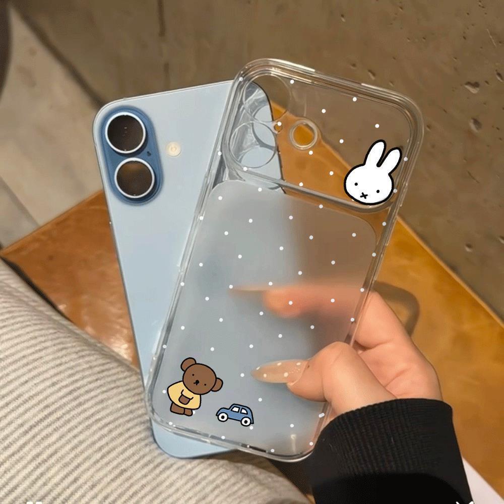 Чехол «Мишка в горошек» для iPhone 13/14/15/16 Pro Max - Раскрывается в полноразмерное окно за 17 секунд