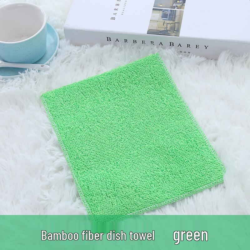 Bamboo Fiber Non-stick Kitchen Dishcloth - Oil Removal & Absorbent
