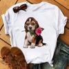 Cute French Bulldog T-shirt Animal Harajuku Print Pattern Shirt Fun French Bulldog Short Sleeves Animal Lover Tshirt Dog Mom Tee