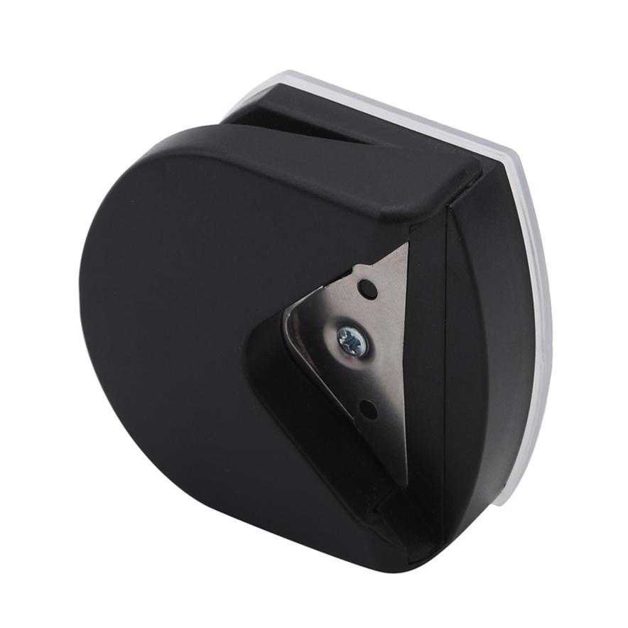 Угловой дырокол, маленькие аксессуары, портативный нож для скрапбукинга для фото, черный круглый угловой резак для визиток