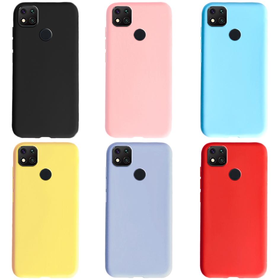 Для Xiaomi Redmi 9C NFC 10A 10C силиконовый конфетный ТПУ простой чехол для телефона Redmi 10C 9A 10A 9C nfc чехол Fundas