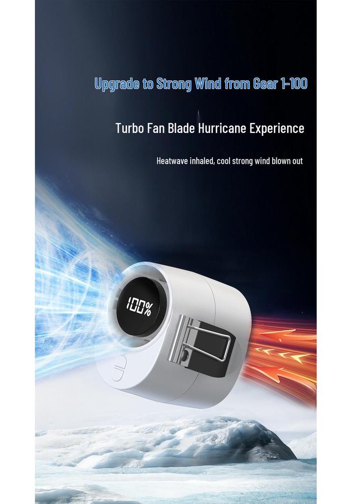 2026 USB Rechargeable Mini Clip-on Desktop Fan with Stand