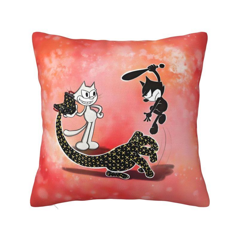 Пользовательская наволочка для подушки Disney Felix The Cat Аниме 40x40 см Декоративная Мультяшная Kawaii Роскошная Наволочка Мягкая Наволочка