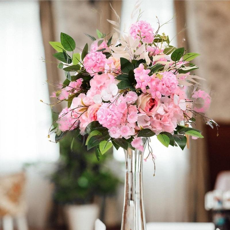 1 шт. 40 см цветочные шары, свадебные розы, центральные элементы, искусственные цветы, искусственные цветочные композиции для свадебной вечеринки, украшения для стола, сделай сам