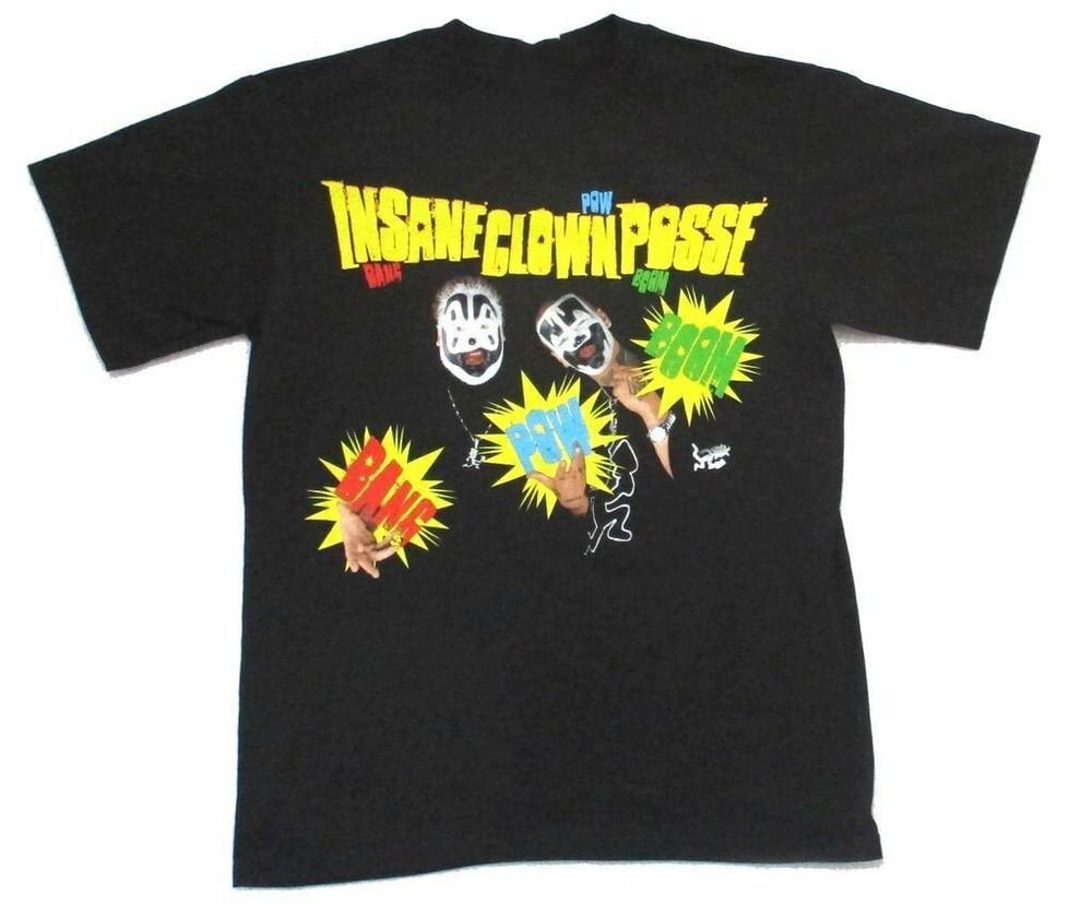 Insane Clown Posse Bang Pow Boom Мужская Черная Унисекс Все Размеры Короткий Рукав Унисекс Футболка