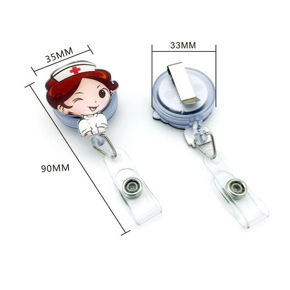 1PC Nurse ID Name Card Badge Reel Doctor Clips Name Card Holder Card Holder Clip Office Supplies Badge Holder Clip
