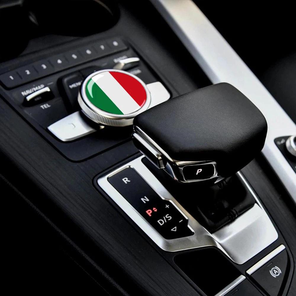 Car Stickers Italian Flag Creative Square Circular Flag Series Stickers Auto Body Windows Car Styling Car Decoration Accessories
